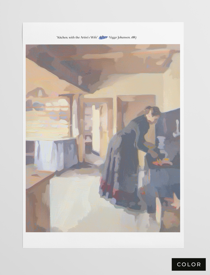 Kitchen with the Artist’s Wife, 1887