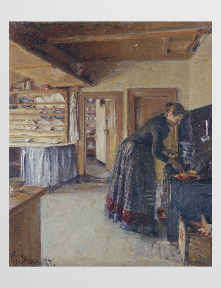 Kitchen with the Artist’s Wife, 1887