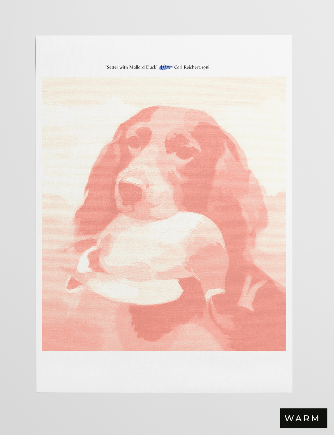 Setter with Mallard Duck, 1918