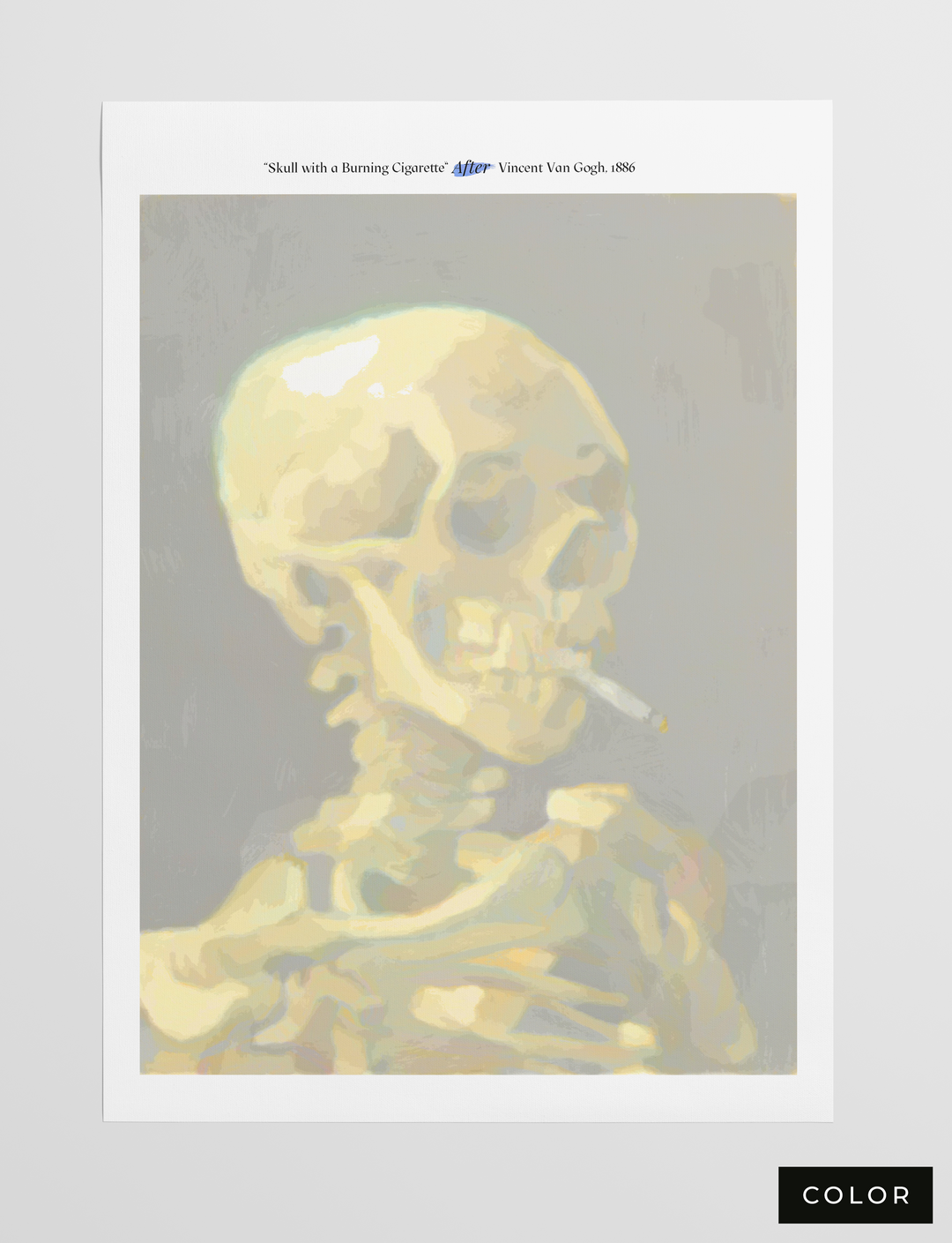 Head of a Skeleton with a Burning Cigarette, 1886