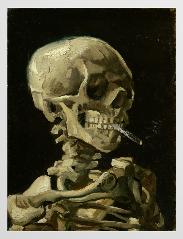 Head of a Skeleton with a Burning Cigarette, 1886