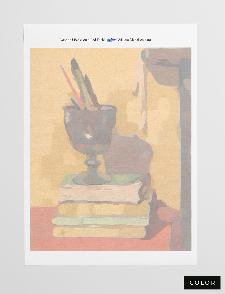 Vase and Books, 1919