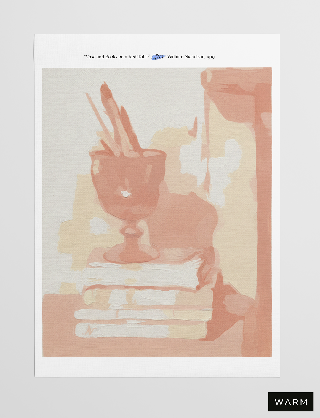 Vase and Books, 1919